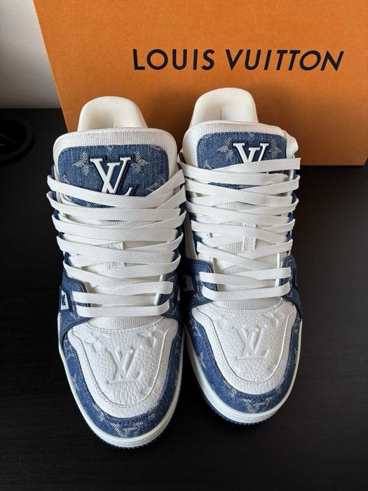 #EDITIE LIMITATĂ# Louis Vuitton LV Trainers Blue Verificare Colet