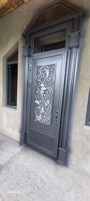 Дарваза Ворота Акфа  решотка краска киламиз.