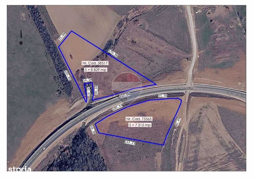 Terenuri 16.144 mp, Inel Metropolitan, vânzare integral sau separat