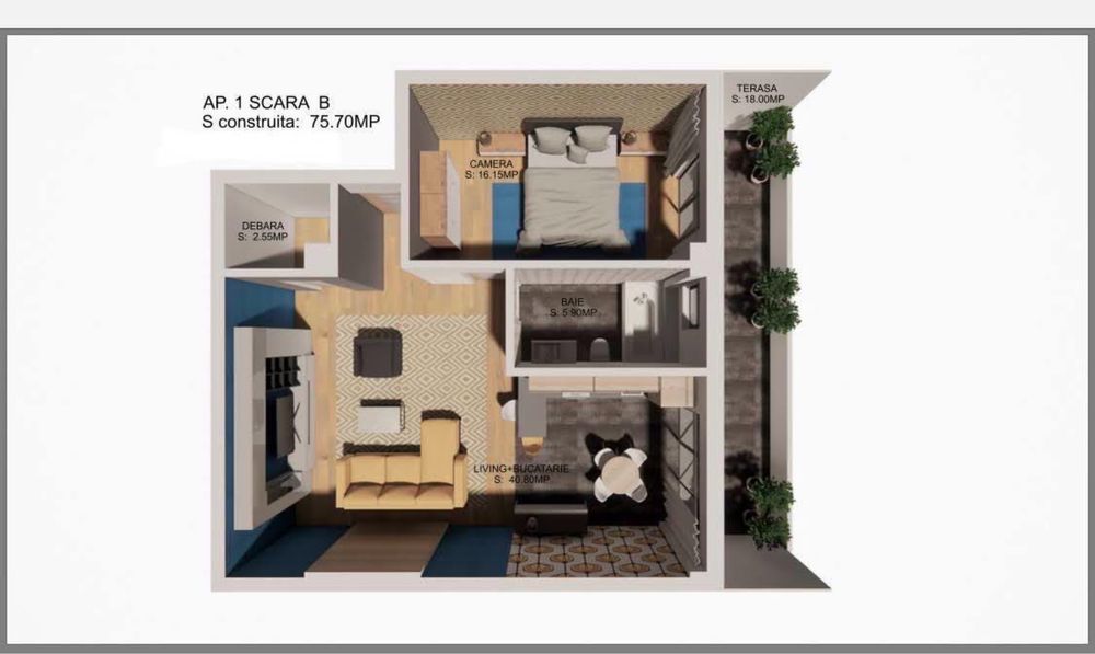 Vand apartamente zona centrala