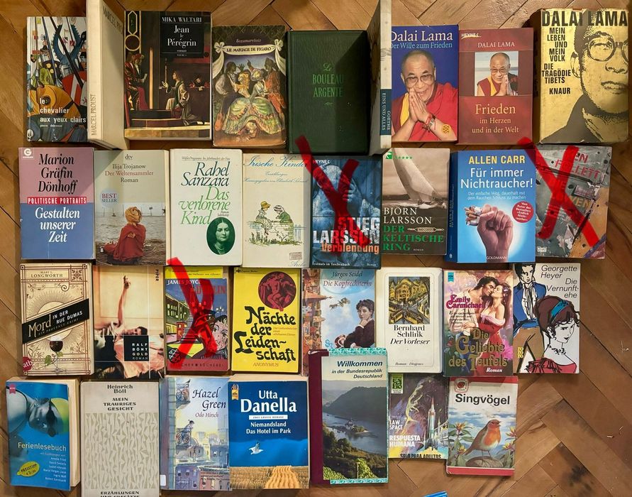 Книги на английски, немски, руски език