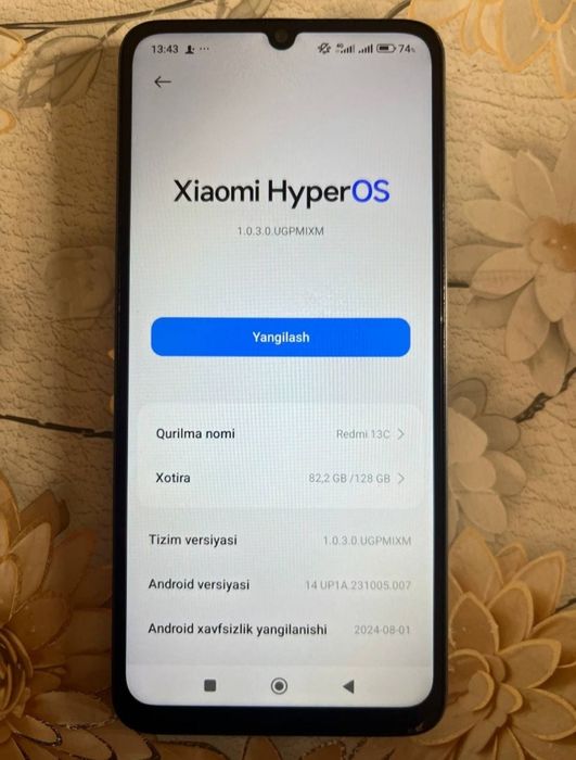 Redmi 13c holati yaxshi