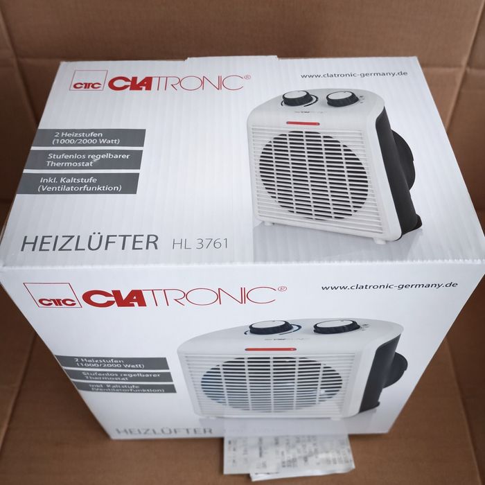 Aerotermă și ventilator, Clatronic HL 3761,  nouă cu garanție
