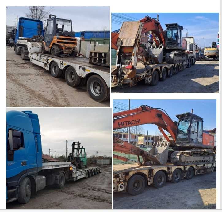 excavatoare liebherr +  hitachi + autocamioane (IVECO + VOLVO )