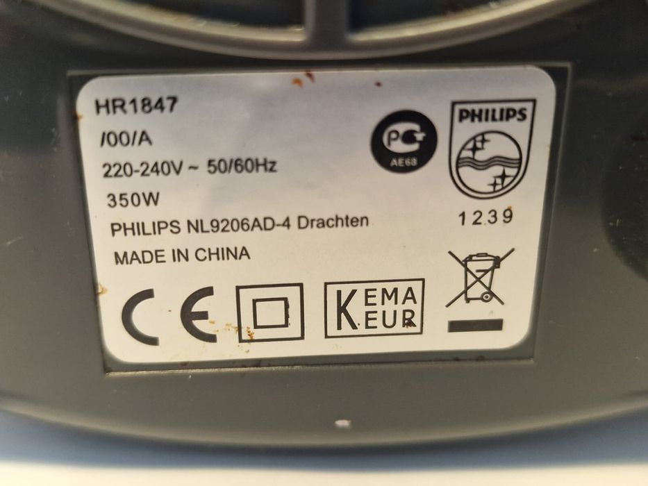 Storcător fructe Philips HR1847, 350W, 2 viteze, funcțional