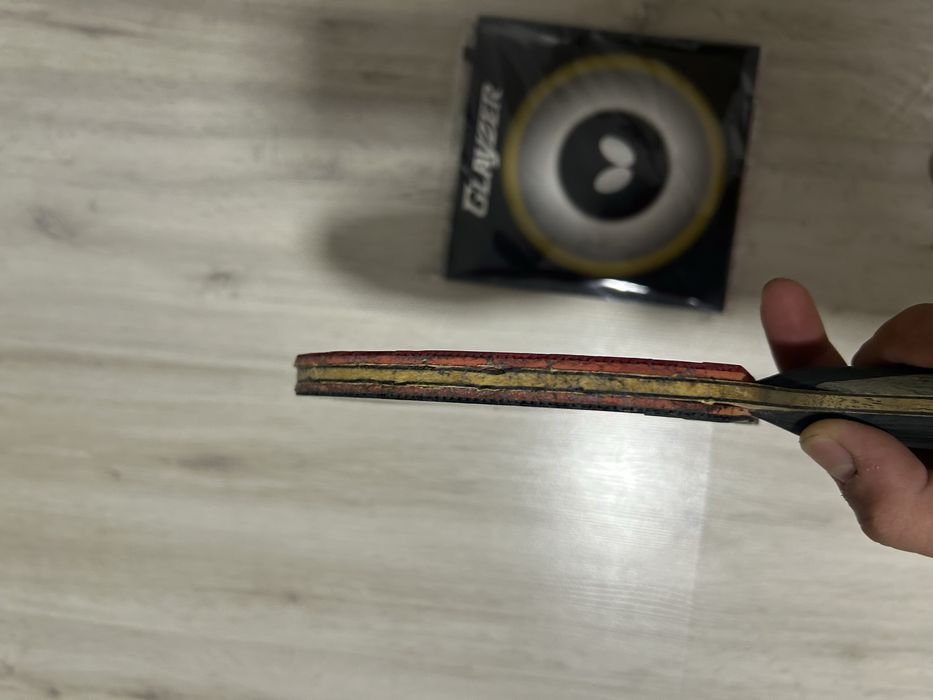 paleta butterfly timo boll + fața glyzed black