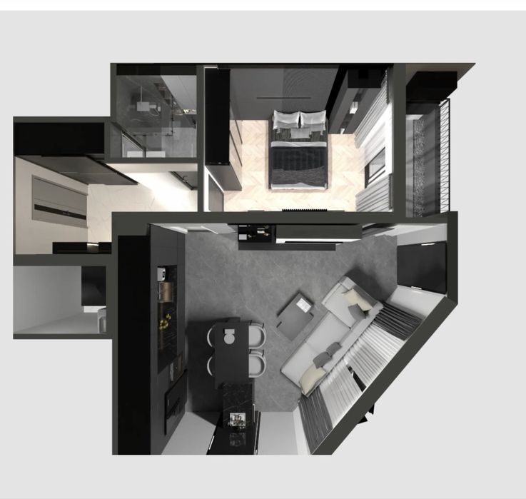 Двустаен апартамент в жилищен комплекс Е-лина