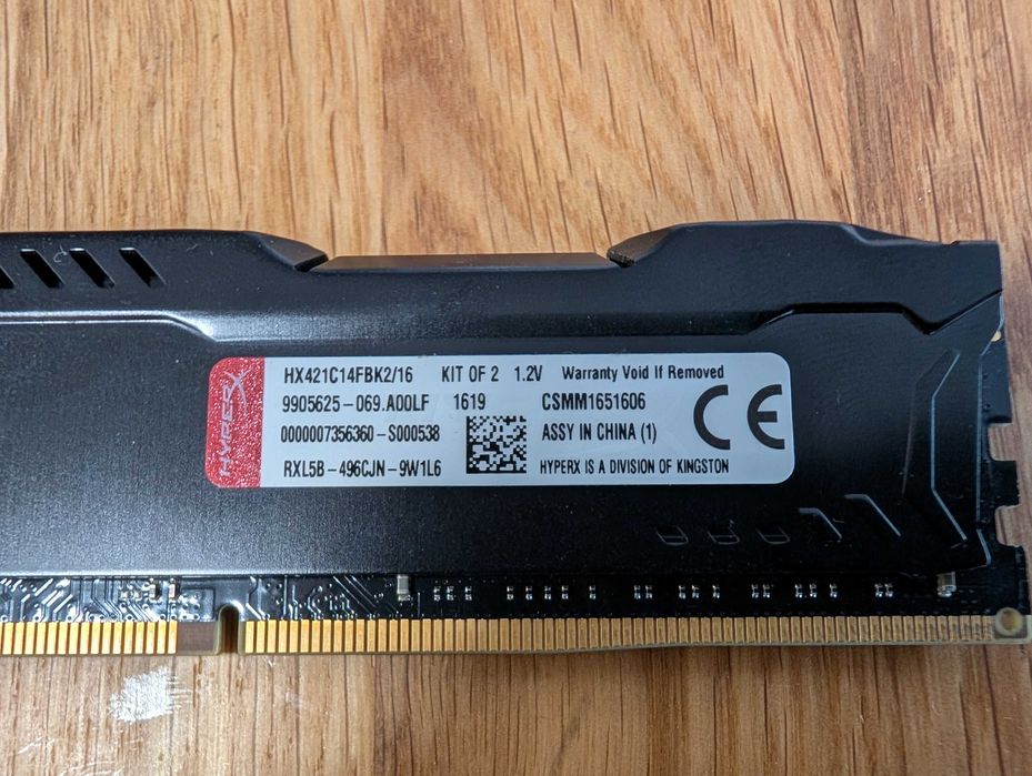 RAM Памет Kingston HyperX Fury 3200MTS, 2x8GB, 16GB