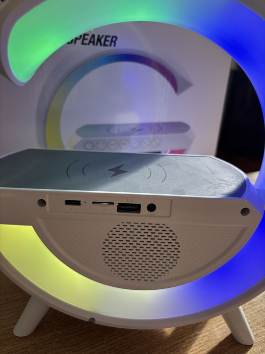Boxă Bluetooth BT-3401 cu Încărcător Wireless și Ceas Alarmă LED