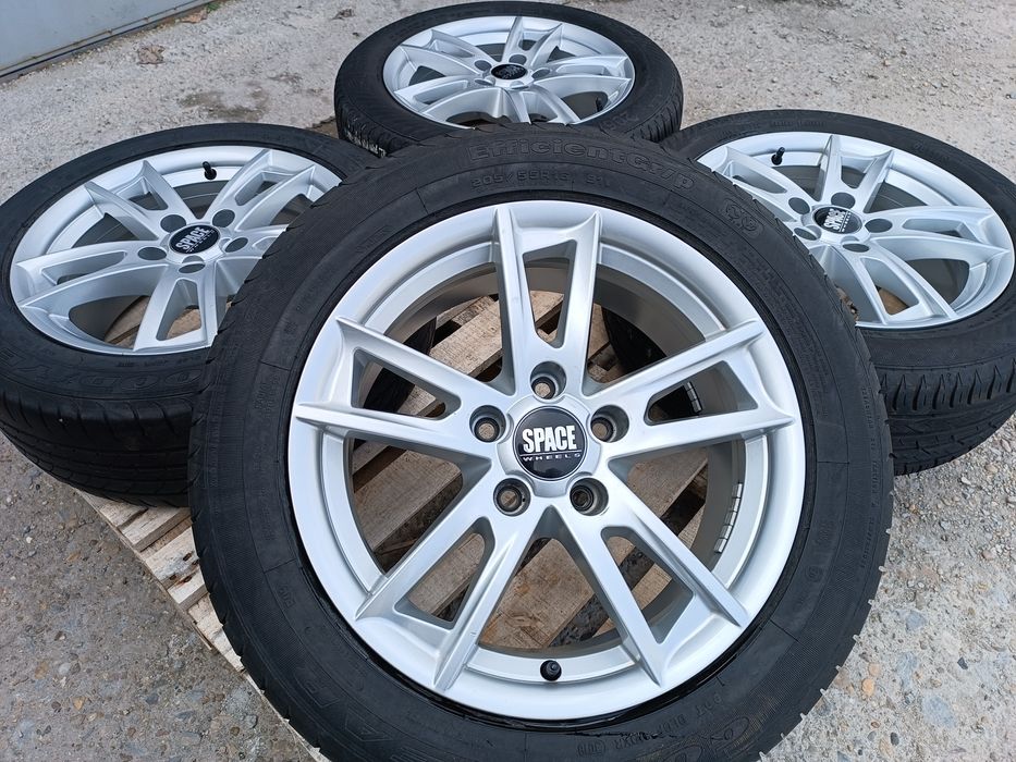 Лети джанти 16ки 5х112 Space Wheels + летни гуми 205/55/16