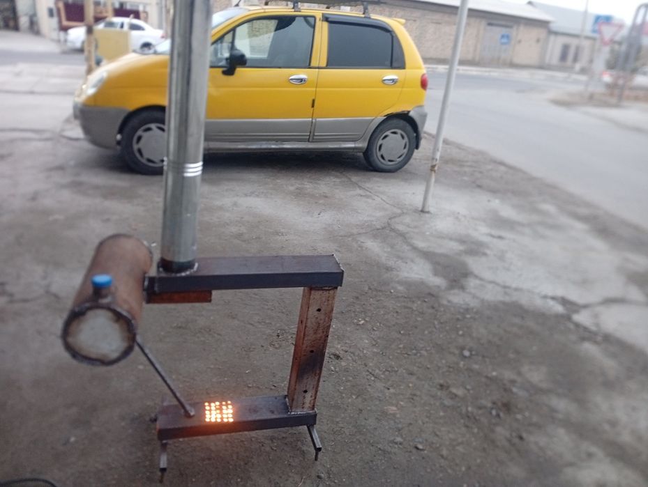 Отработка печка горелка