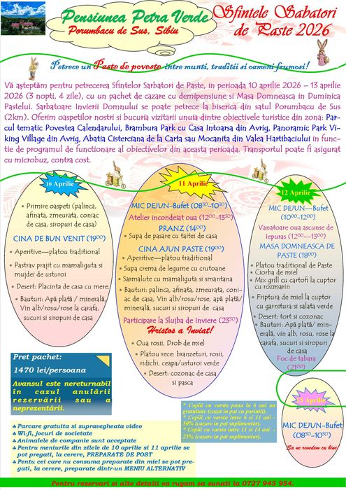 Pachet festiv 1 martie, 8 martie, Paste