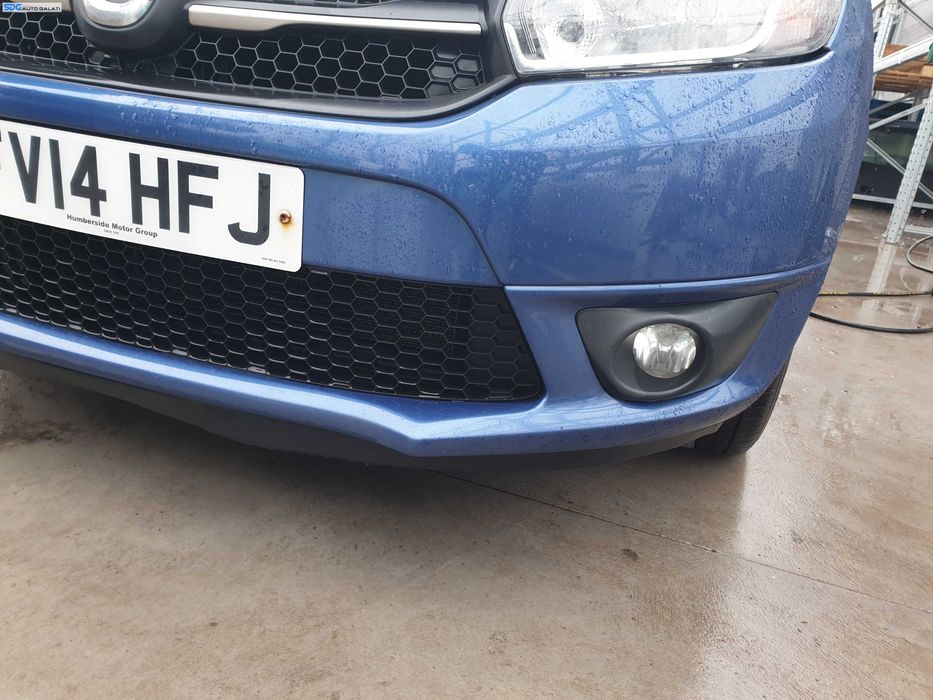 Bara Spoiler Fata Completa FARA Grila Emblema cu Proiectoare Dacia Logan 2 2012 - 2016 Culoare Albastru TERPK [Q0490]