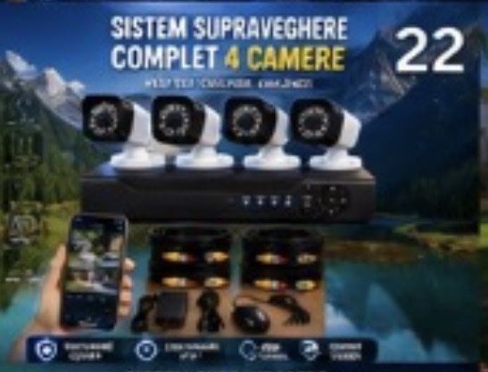 Vindem si Montam Camere Supraveghere Video KIT Complet 4/8/12 CAMERE