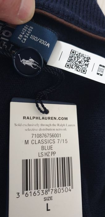 POLO Ralph Lauren Cardigan Merino Knitted Half Zip L НОВО! ОРИГИНАЛ!