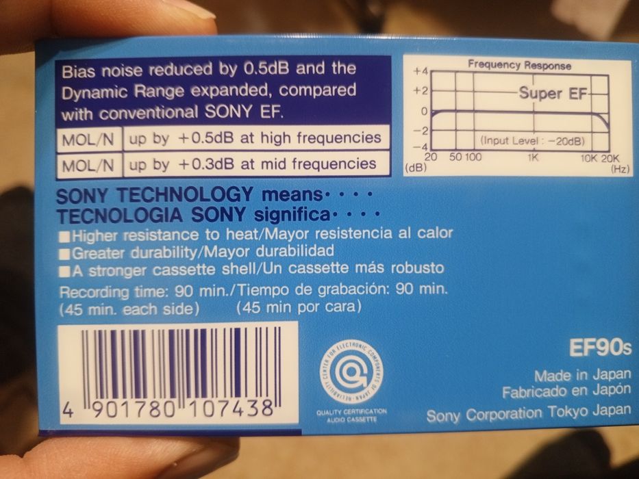 Новые кассеты Сони, Япония