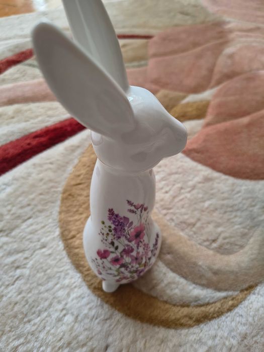 Iepuraș din sticla de decorativ 25 cm mărimea