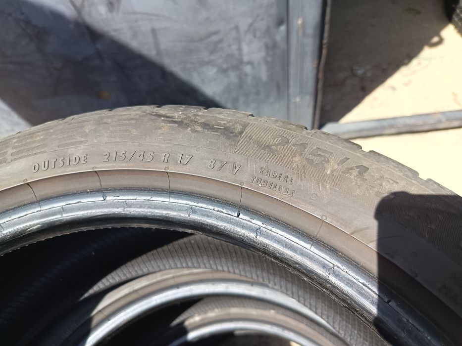 Anvelope vara 215 45 17 continental 2018 6.3-6.5mm