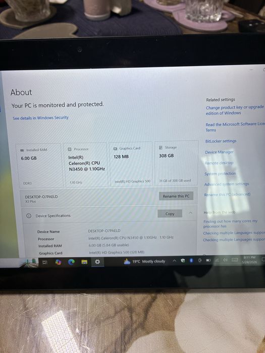Tableta teclast ecran tactil