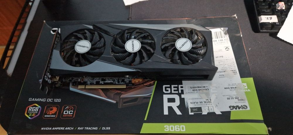Placa video Nvidia RTX 3060 gigabyte 12gb