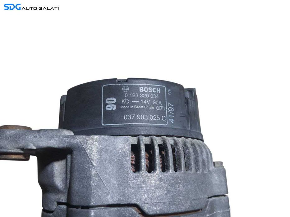 Alternator 90A BOSCH Volkswagen Golf 4 1.6 B 1998 - 2006 Cod 037903025C 0123320034 [N2340]