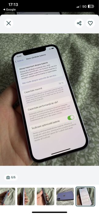 Iphone 12 de vanzare impecabil arata 10/10