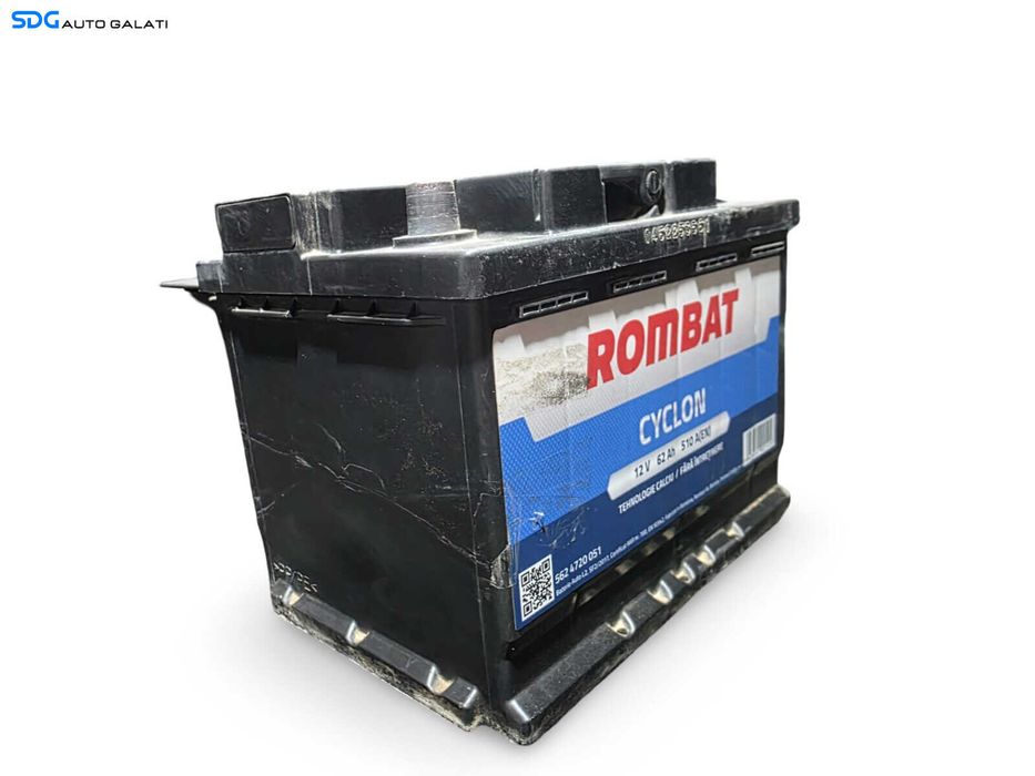 Baterie Acumulator Auto 62AH 510A Rombat Cyclon 5624720051 Volkswagen Audi Seat Skoda Ford Opel Toyota BMW Mercedes Renault Peugeot Dacia [D1040]