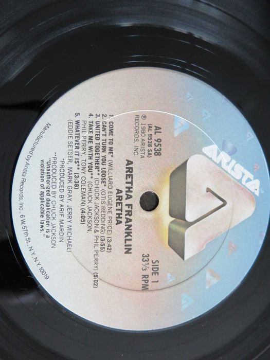 Грамофонна плоча на Арета Франклин/Aretha Franklin