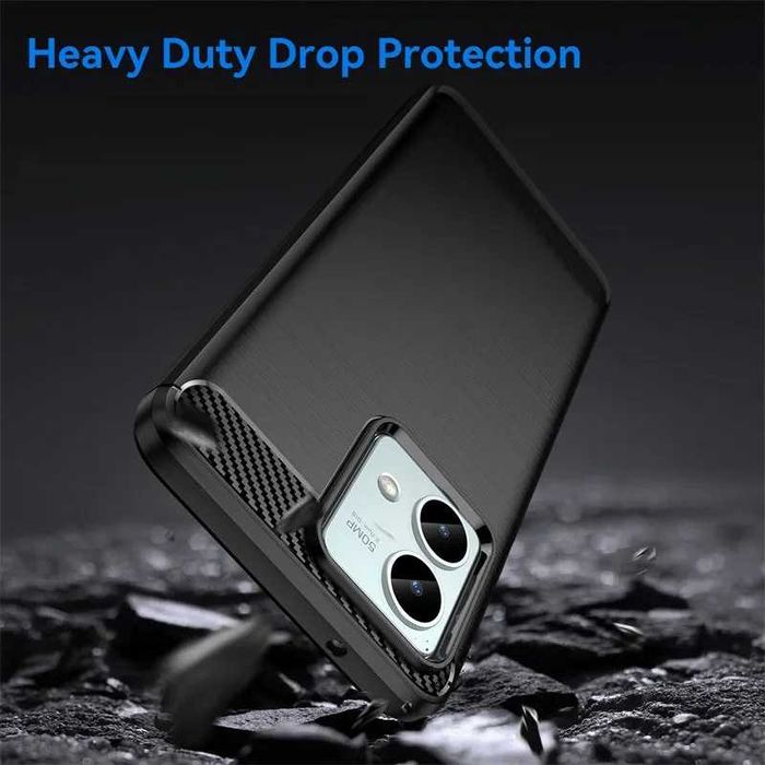 Motorola G54 G04 G14 G24 G34 G84- Удароустойчив Кейс Гръб CARBON