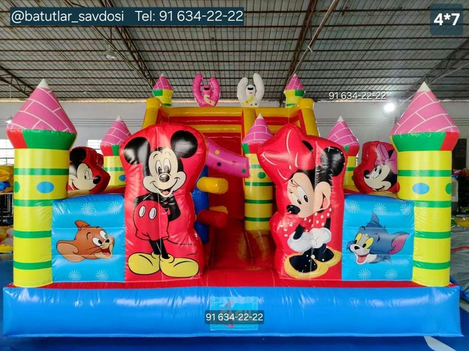 Batut, Батуты, Надувной батут, Каркасный батут, Atraksionlar