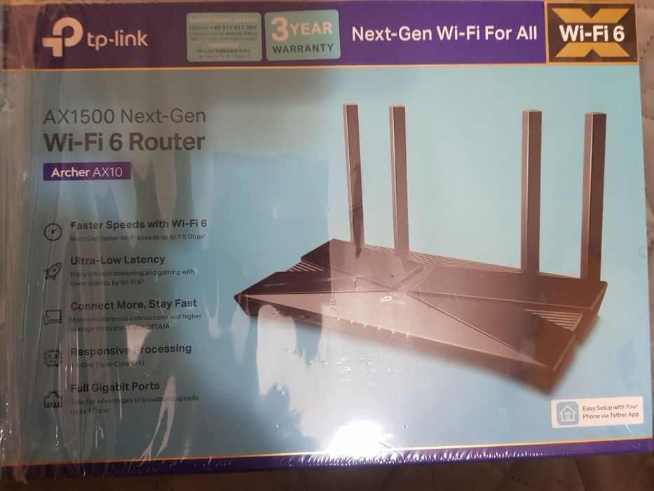 Рутер AX1500 wi- fi 6, Archer AX10