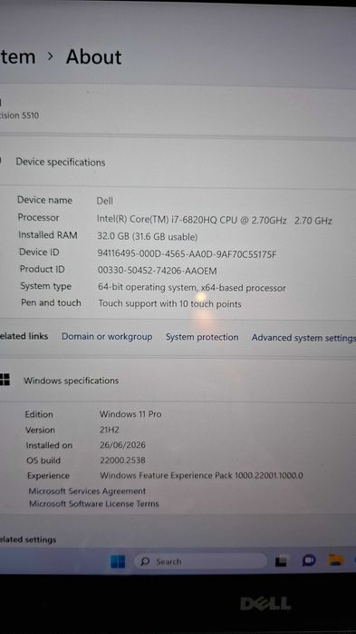 Laptop Dell XPS 13 si Dell Precision 5510