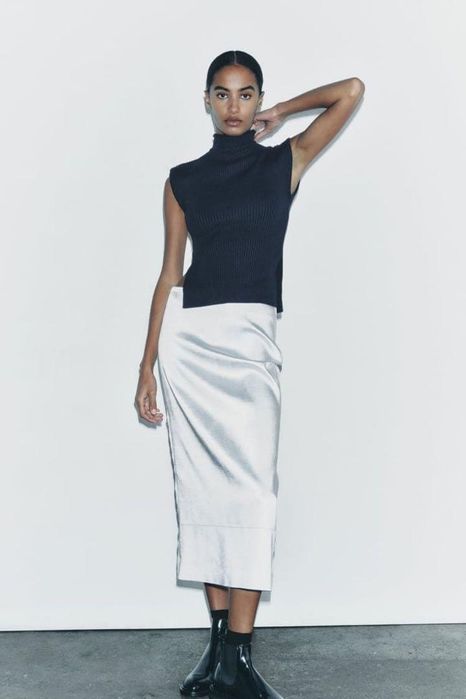 Fusta satinata, Zara limited edition