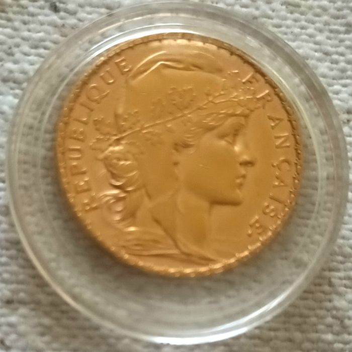 Monedă aur 20 fr.