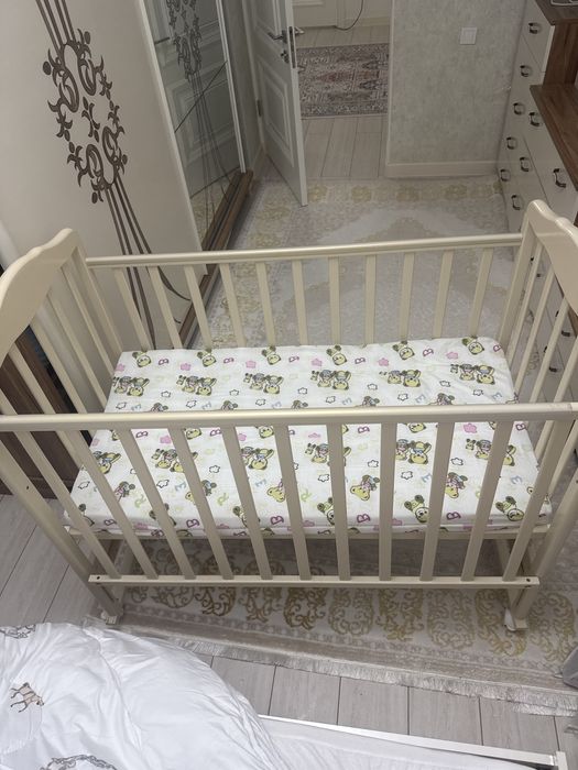 Детский кровать с матрасом