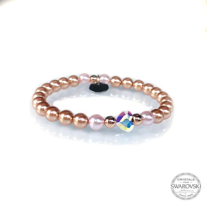 Дамска Гривна с Перли и Кристали Сваровски/Swarovski