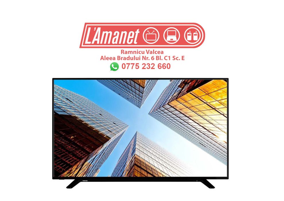 TV Led Smart 43" 4K Toshiba 43UA2063 108 CM WiFi USB HDMI Stare Buna