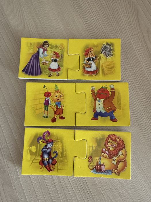 Пазлы 12 сказок плотные
