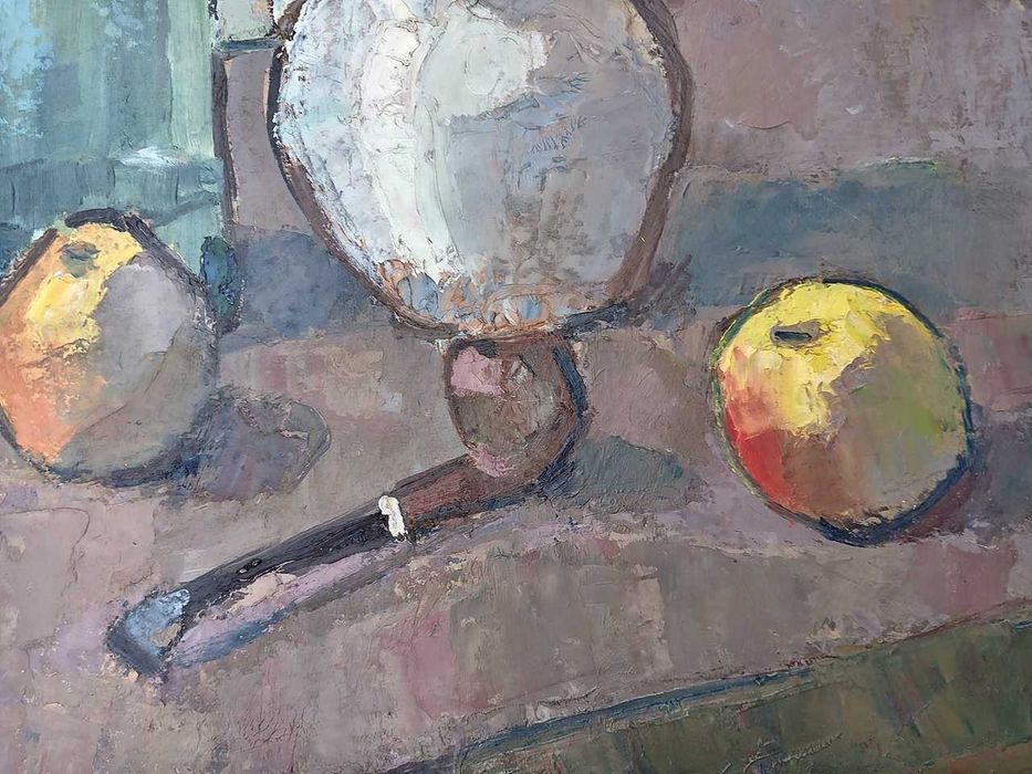 Tablou vechi - natura statica - semnata AC ( Ciucurencu)