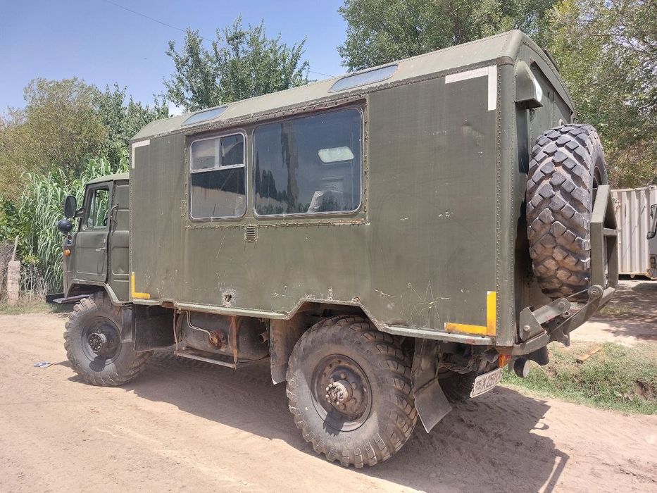 Газ-66 КУНГ, бортавой-автобус, Сурхондаре вилоятида, пропан газда.