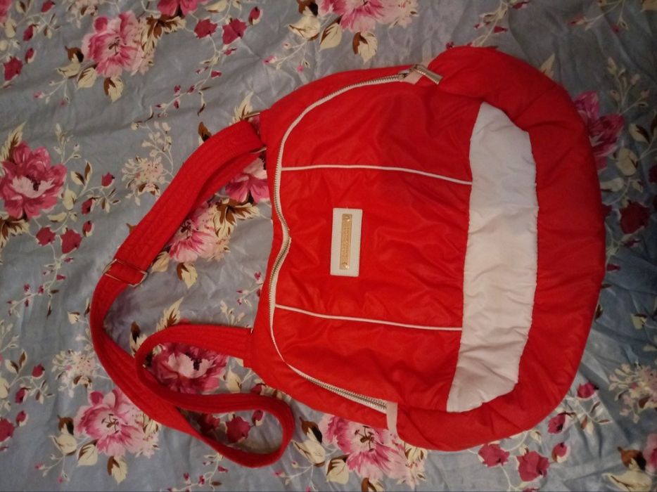 Сумка красная утепленная
