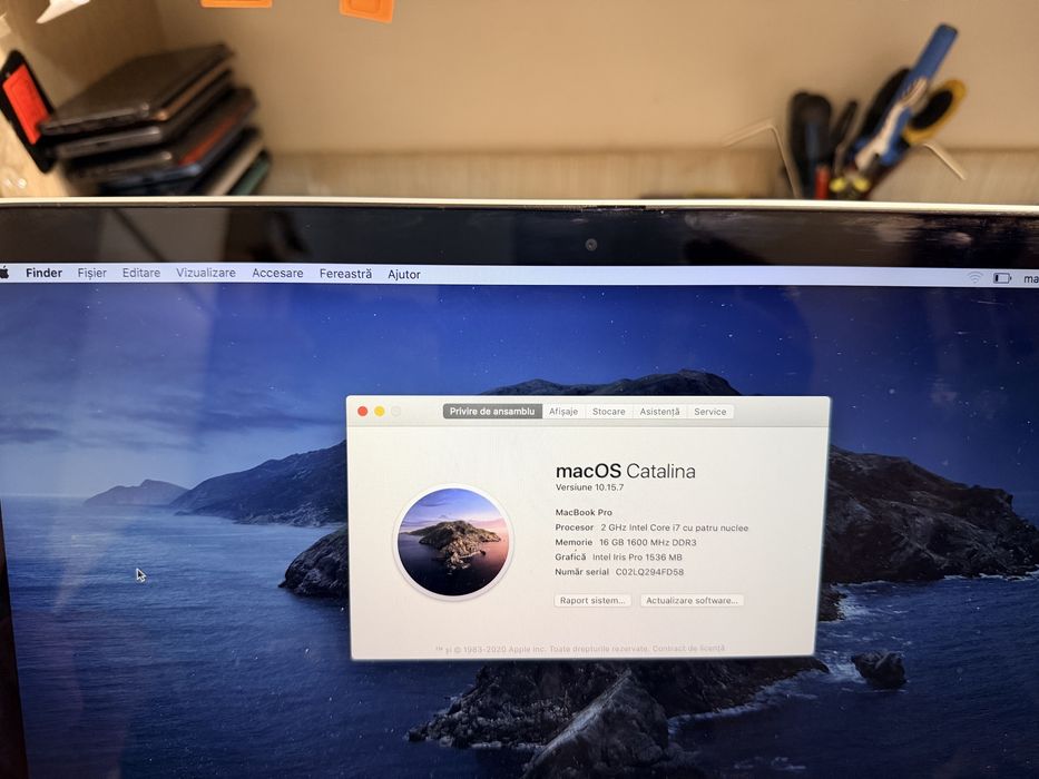 Macbook pro 2013 Retina i7 mem 16 gb ssd 256