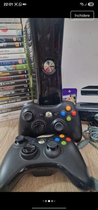 Xbox 360 Slim 250GB + 33 jocuri