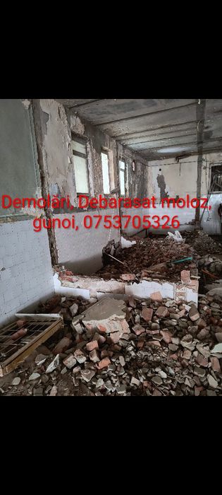 Mobilier vechi, golire apartamente, beciuri. Moloz, gunoi