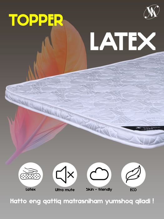 latexli topper – uyqu sifatini yaxshilovchi ideal yechim!