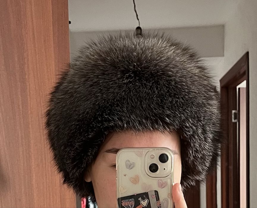 Шапка чернобурка