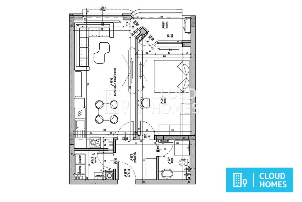 2-стаен в София-Малинова Долина площ 78 цена 218512