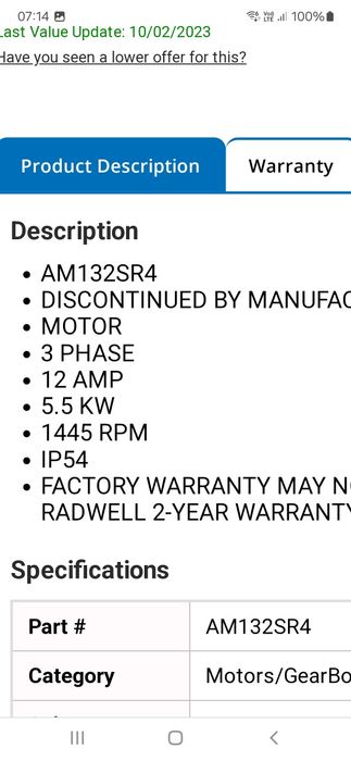 Vand motor trifazat 5,5kw