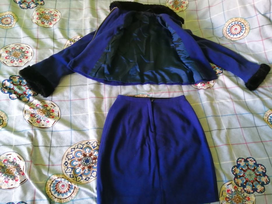 Costum gros de dama, sacou/fusta
