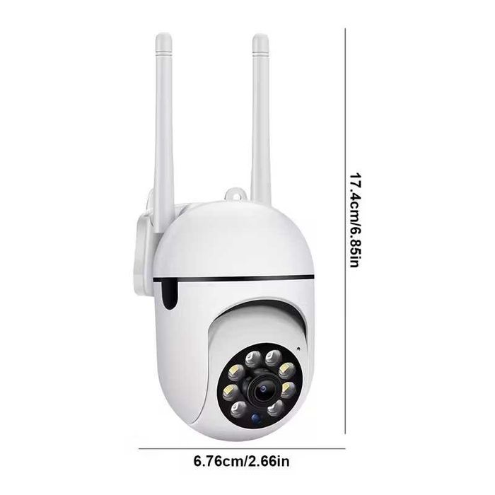 Camera video supraveghere rotativa FullHD, IP, microfon dual, led, IR